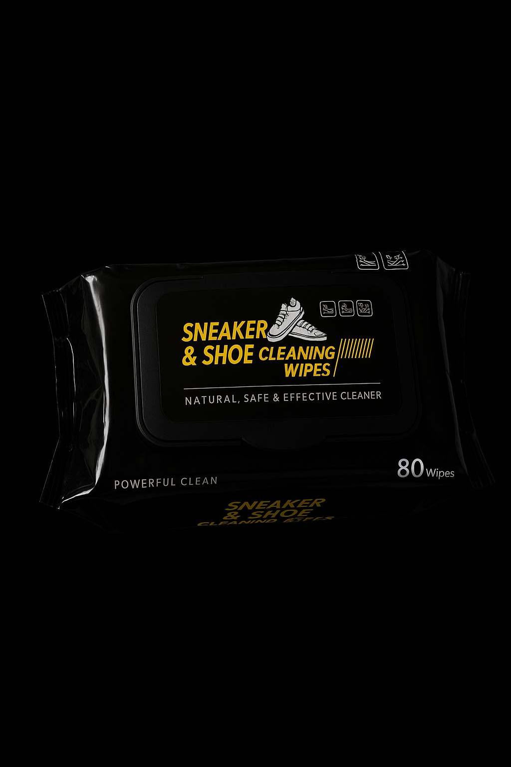 Sneaker & Shoe Cleaning Wipes – 80 Wipes | Natural, Safe & Effective Cleaner