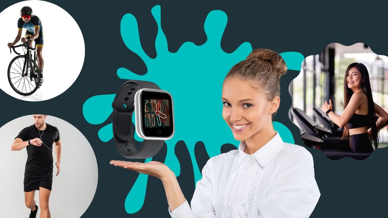 D20 Bluetooth Smart Watch – Fitness Tracker with Heart & Health Monitoring