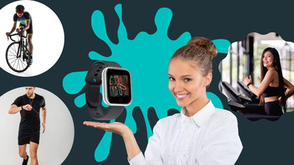 D20 Bluetooth Smart Watch – Fitness Tracker with Heart & Health Monitoring