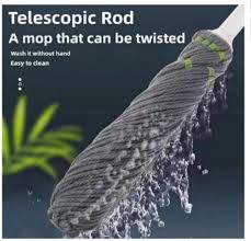 Self-Squeeze Rotating Mop – Water Twist & Spin Cleaning System