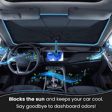 Foldable Sun Shade Umbrella for Car – Anti-UV, Heat-Resistant Windshield Cover